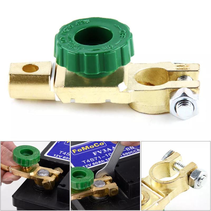 2pcs Car Battery Switch Isolator Terminal 12V 24V 2x Quick Cut-Off Disconnect Master Car Interior Parts