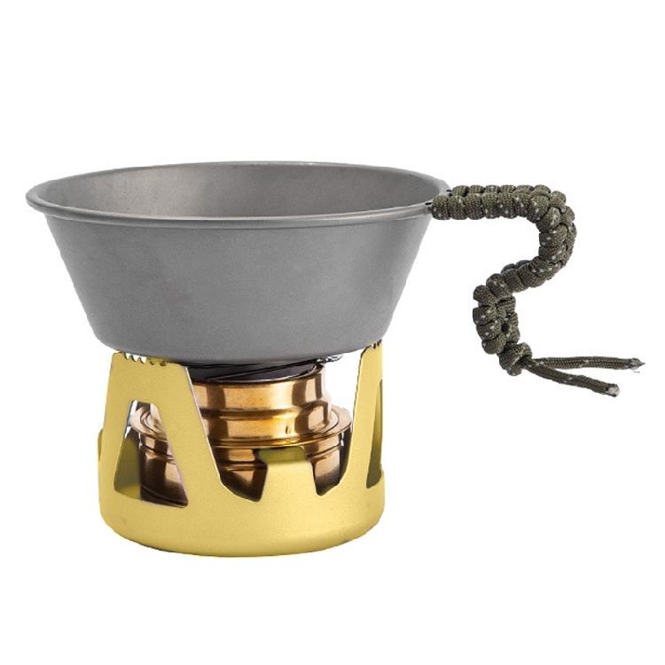 Portable Aluminum Alloy Alcohol Stove with Lid Outdoor Camping Picnics Stove