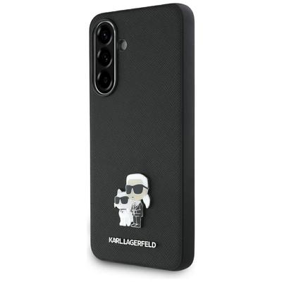 Karl Lagerfeld Saffiano Case with K&C Metal Logo for Samsung Galaxy A36 Black