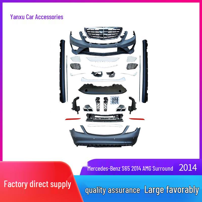 Modified AMG Large Body Kit Front Bumper Grille for S65 S63