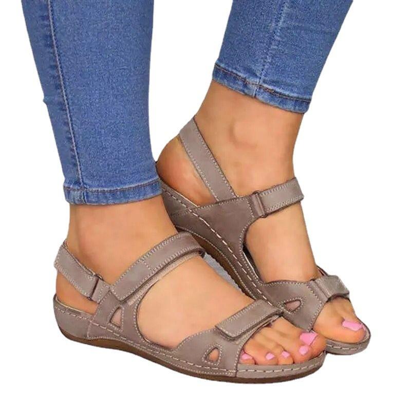 Women's Plus Size Open Toe Sandals Buckle Design Casual Comfortable Daily Outdoor Footwear