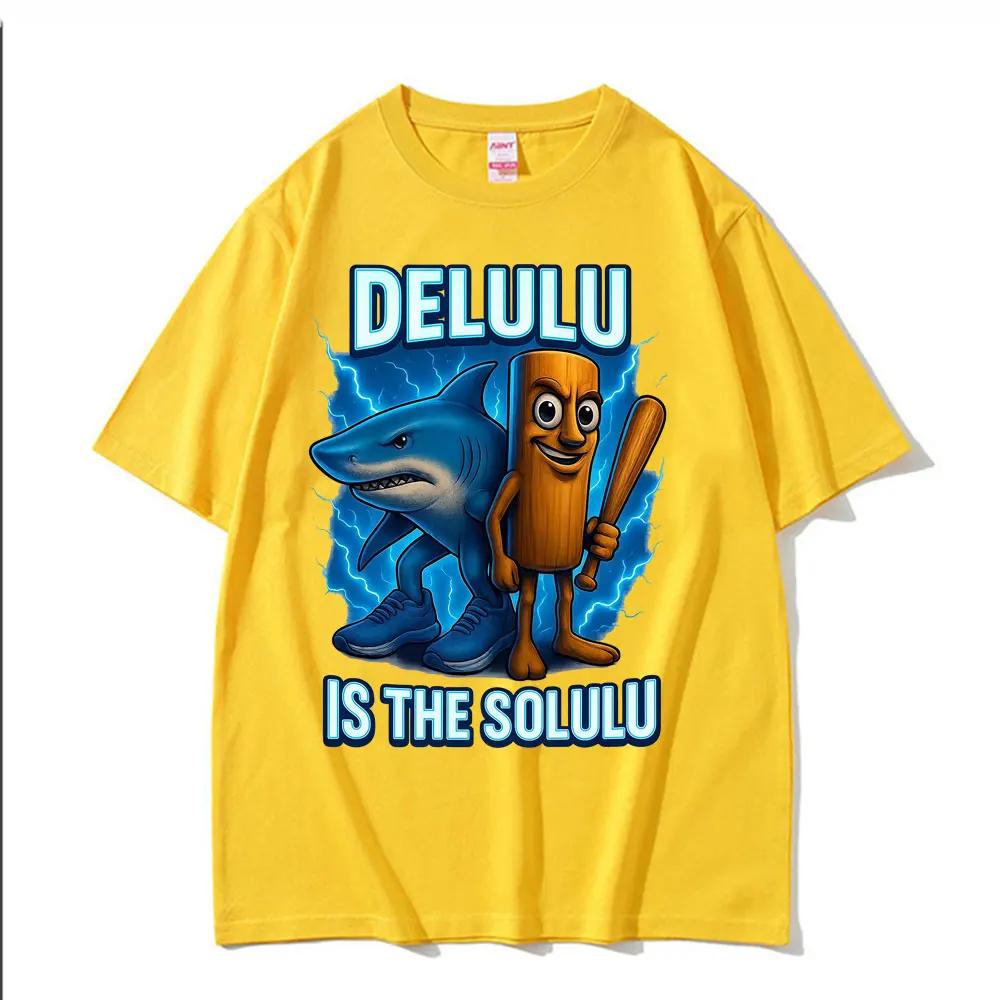 Tung Tung Sahur and Tralalero Tralala Meme T-shirt Fun Italian Brainrot T-shirt Women's Fashion Casual T-shirt