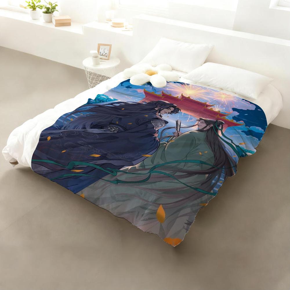 Anime The Scum Self-Saving System Throw Flannel Throw Blanket: Soft Kid-Friendly Warm Anti-Static All Season Washable Couch