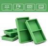 Pack of 4 Reusable Food Molds Silicone Texture Suitable for Freeze Dryer Trays Nonslip Dividers Dishwasher Safe