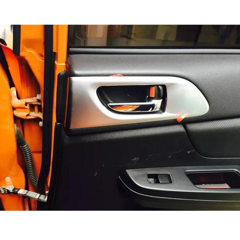 Car Cover Stick Trim ABS Door Handrail Inner Handle Bowl Frame Armrest Lamp Molding For Subaru XV 2012 2013 2014 2015 2016 2017