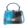 Ny mote Bærbar Gradient Transparent Jelly Bag Rivet Godteripose Skulder Messenger Square Bag