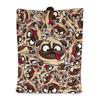 Cute Pug Dog Blanket Animal Bedding Flannel Throw Blanket Soft Cozy Plush Blanket for Couch Bed Sofa Travelling Camping,gifts