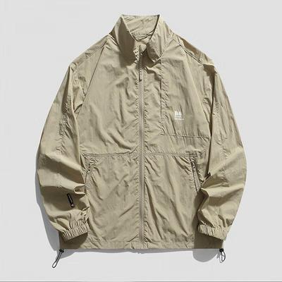 Veste de protection solaire en soie glacée pour homme JIAOXIU