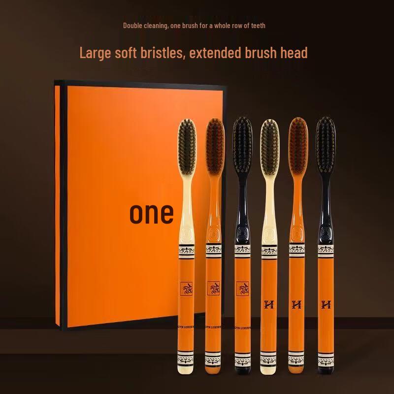 XiangLeMei Adult Soft Bristle Toothbrush 6-Pack