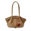 New Suede Pleated Retro Wing Bag 2025 Shoulder Bag Underarm Bag Large Capacity Retro Matte Tote Bag