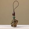 Sandalwood Zodiac Monkey Keychain Pendant for Men & Women, Retro Hanging Ornament