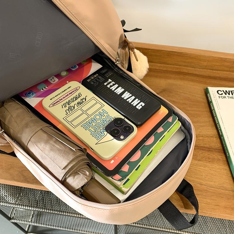 High Value, Fresh and Sweet, Candy-colored Backpack, Lightweight and Large-capacity Backpack for Junior High School Students