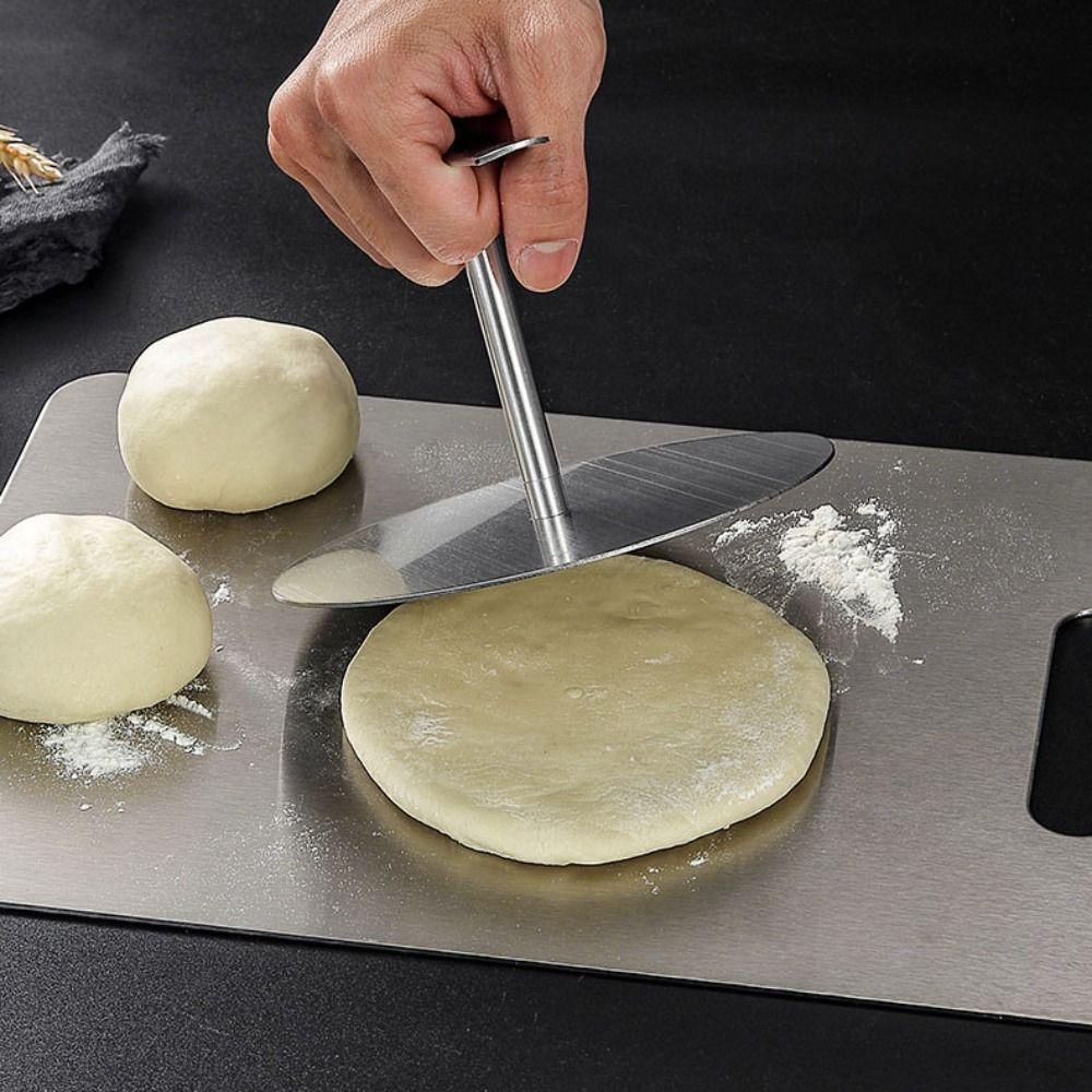 Patties-kross i rostfritt stål, rund form för hamburgare, kökstillbehör, degpressare, paj