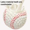 Puppy Teething Sound Ball Interactive Dog Toy Latex Rugby Series Boredom Relief Teeth Cleaning Indoor Outdoor Play Dog Toy Pet Supplies