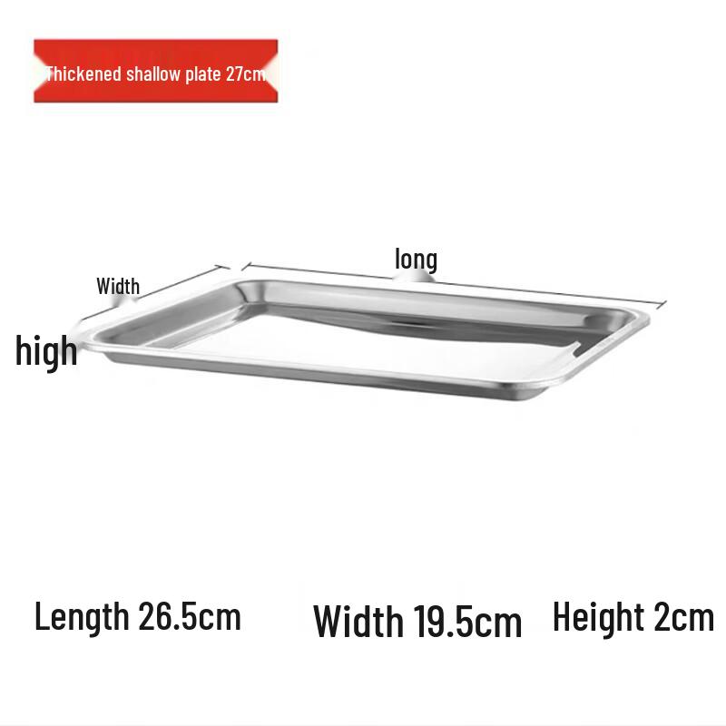 Stainless Steel Rectangular Serving Tray