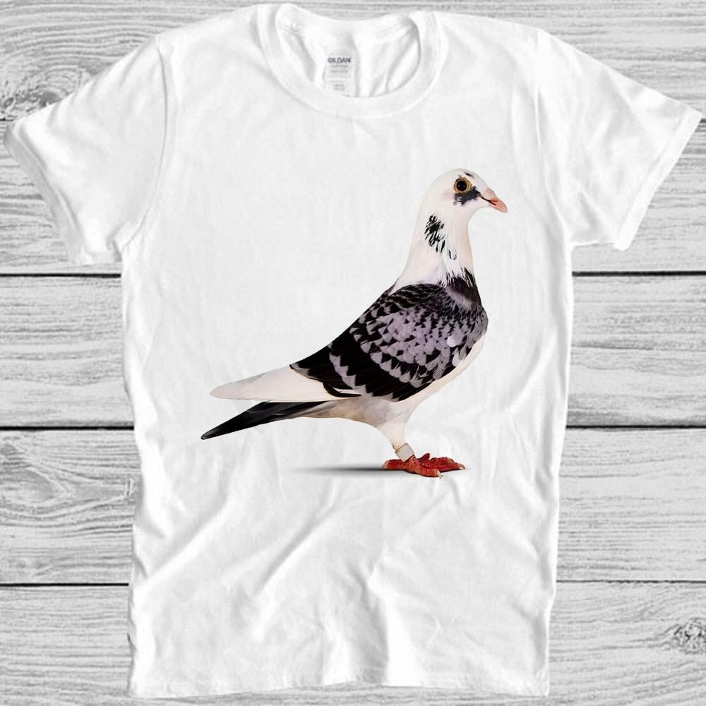 Homing Pigeon Pet Peagon Flower Unicorn Bird Fly Animal Gift Tee T Shirt M1080