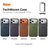 Magsafe 1:1 Original Apple Techwoven Magnetic Cases For iPhone 17Pro Max Case Wireless Charging Full Logo Protect 17Pro Cover