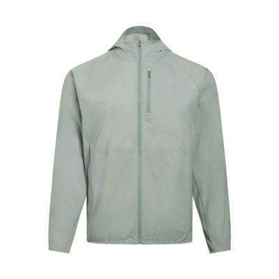 Phantom Windbreaker Hooded Solid Color Casual Long Sleeve Jacket Men Jackets Lime-Green 1381879-348