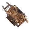 Dollhouse Decoration Wooden Firewood Cart Outdoor Garden Country Miniature Scene Doll House Ornament