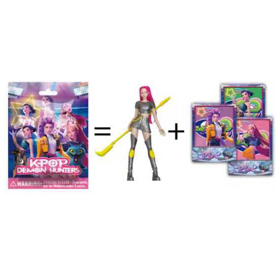 24pcs Random Blind Box 5-12cmAnime KPop Demon Hunters Girl Group RUMI MIRA ZOEY Figure Action Pvc Model Toys Ornaments Gifts