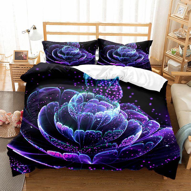 Datura,mandala Comforter Bedding Sets Luxury, European Flowers Comforters Cover For King Beds, Duvet Cover Set For Boho, 228x228