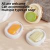 Creative double-layer portable travel soap box with lid - bathroom countertop drainage soap tray, dustproof and moisture-proof
