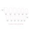 24Pcs French Cloud Stars Short Square Head Press On False Nails With Jelly Adhesive Glitter Design Detachable Fake Fingernails