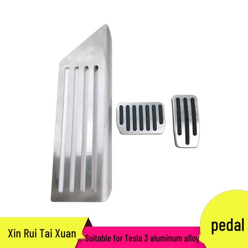 

Алюминиевые накладки на педали Tesla Model 3 - Нескользящие педали газа, тормоза и отдыха Aluminum Alloy
