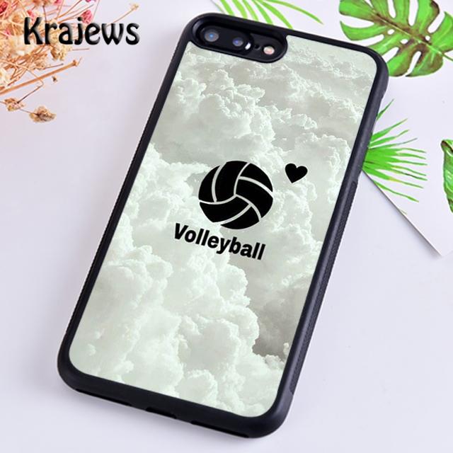 Krajews Sport Fans Volleyball Phone Case Cover For iPhone 17 Air 16 15 14 Plus 12 13 Pro Max Coque Shell Fundas