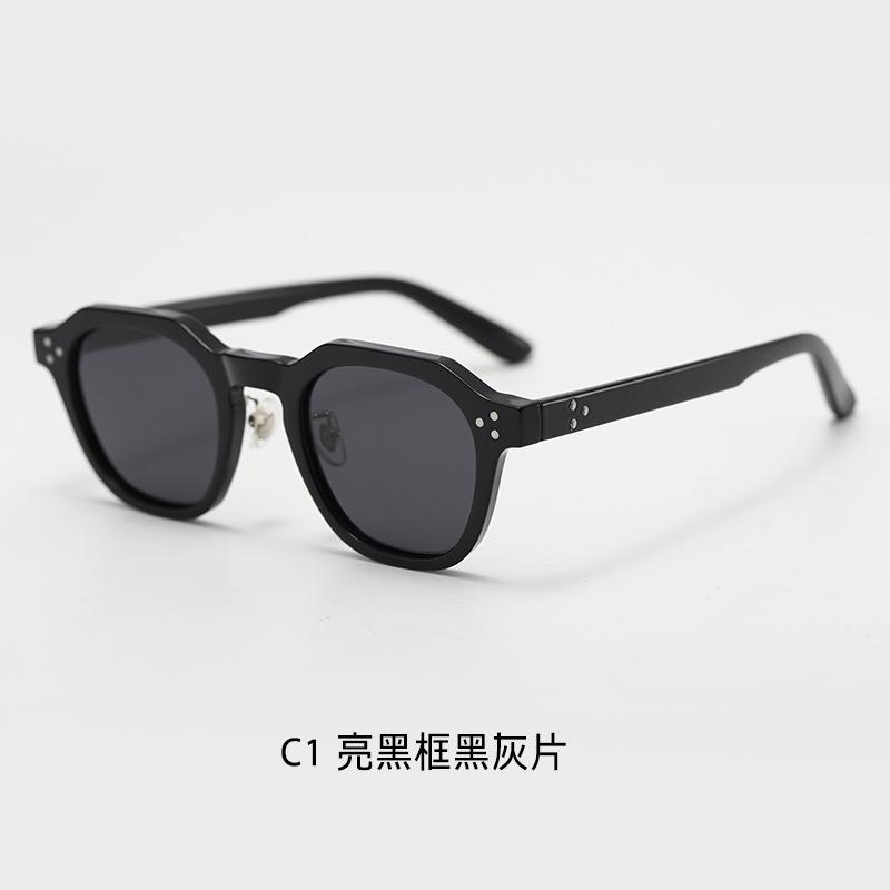 Vintage American style TR90Unique Punk Style Polygonal Polarized Sunglasses for Men, Street Style Trendy Sunglasses for Women