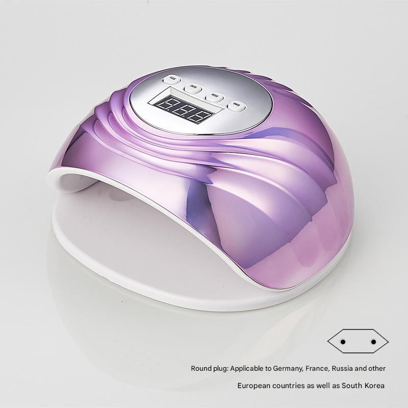86W UV LED Red Light Nail Lamp with Smart Sensor - Fast Curing Portable Gel Polish Dryer for Home & Salon Use