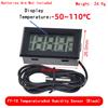 Mini LCD digital thermometer used for freezer temperature - 50-110℃ refrigerator thermometer indoor and outdoor waterproof probe
