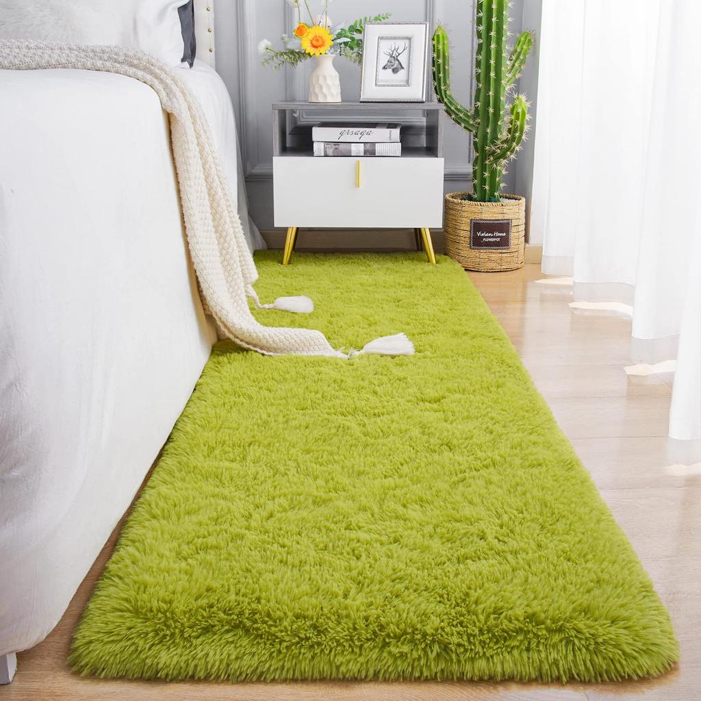 Soft Running Rug, Plush And Fluffy Bedroom And Living Room Carpet, Nursery And Children's Room Floor Mat For Home Decor