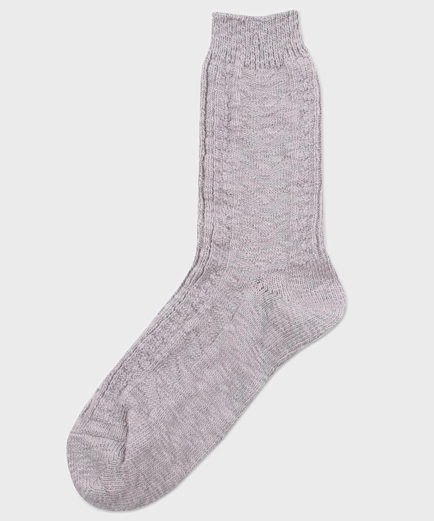 Sagseudeolaenggwiji V-Links Knit Socks (Gray)