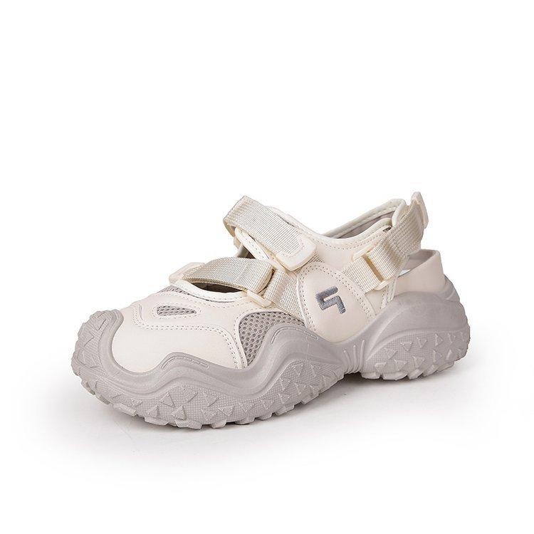 

Cave ugly cute thick-soled dad sports bag head sandals women s summer wear hollow 2025 new mesh breathable 40 серый