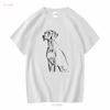 Weimaraner T-Shirt s Weimy Papa Mama lang- oder kurzärmelig vintage gewaschen weich dehnbar Unisex Grafik Leicht
