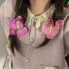Multipurpose Pack of 9 Elegant Orchids Hair Clips Designs for Trendy Women and Girls Sturdy Fabric Hair Accessories