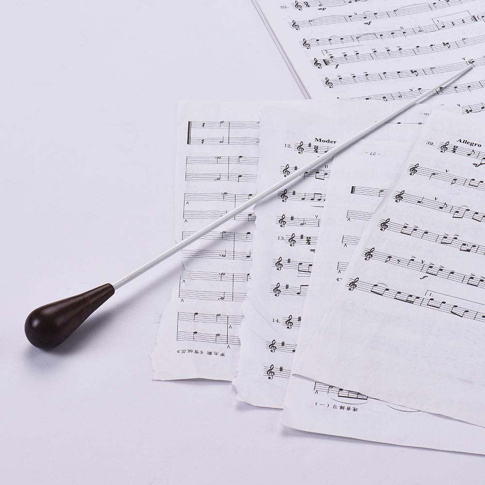 Buy White Color Fiberglass Conductor Rod Orchestra Baton with Ebony