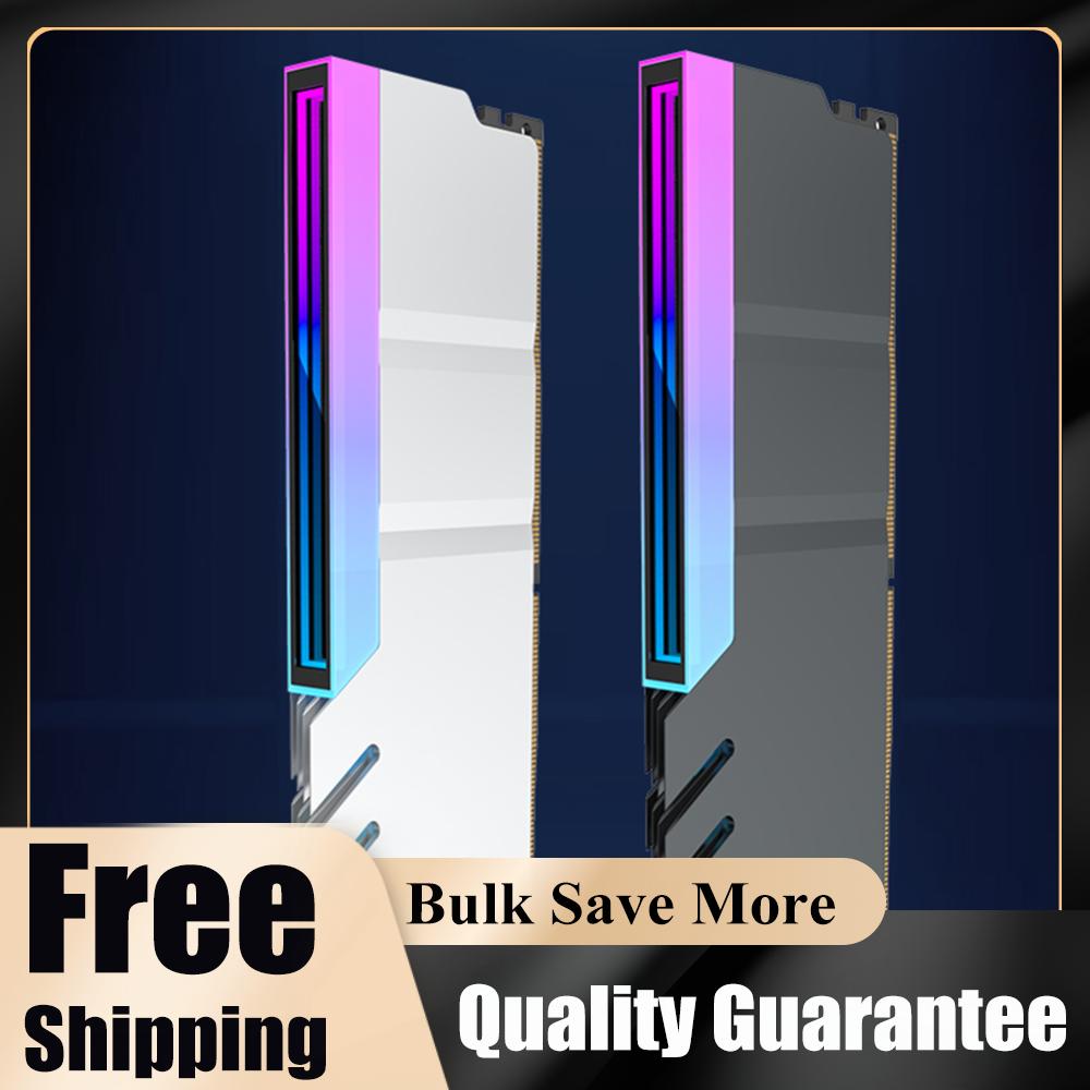Memory Module Heatsink DDR4 DDR5 Memory Module Cooler 5V 3PIN ARGB AURA Sync Aluminum Alloy Heat-resistance Computer Accessories