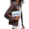 Coach Hailey 20 Logo Classic Coated Canvas And Leather Crossbody Bag Small Women bags Blue CBJ18-SVNB9
