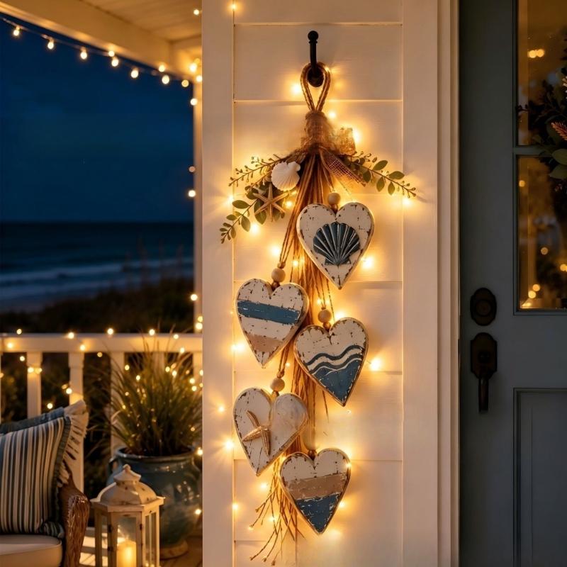 Doorway Lighted Accent with Top Loop, Soft Lighting Wall Piece for Entry Hall, Shelf Display, and Home Styling