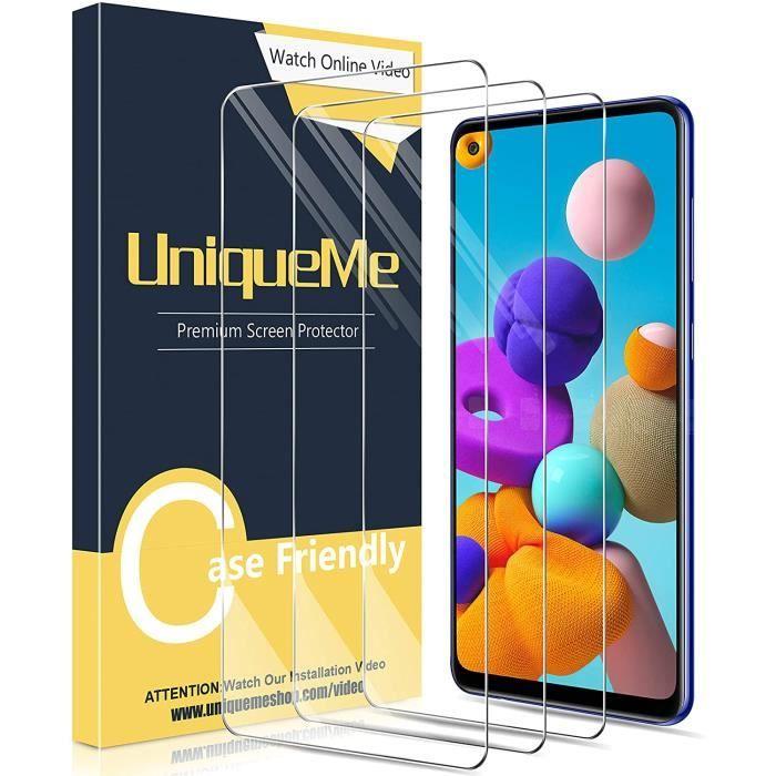 Protection écran - LittleMonkey - Verre Trempé - 3 pièces - Dureté 9H - Samsung Galaxy A21s