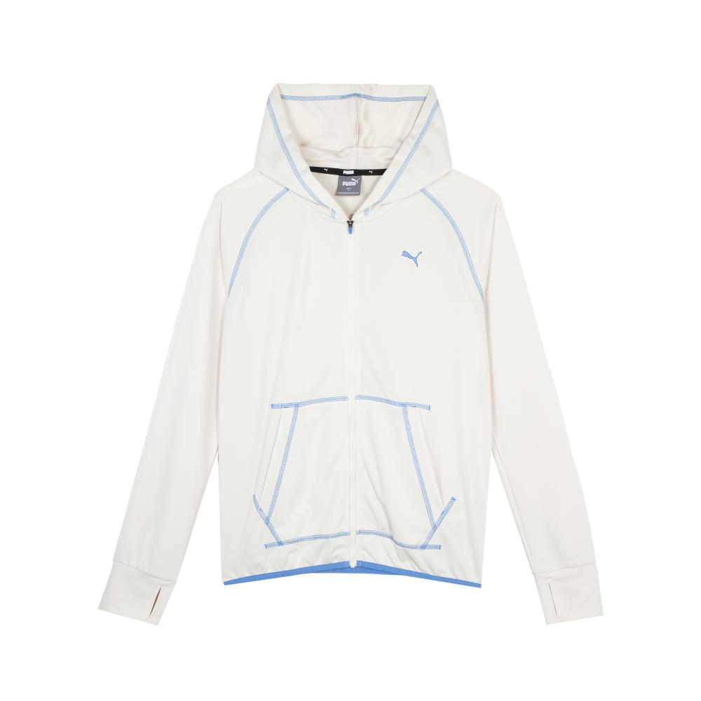 Puma Strickjacke Mfo Reißverschluss Kapuze Schlicht Langarmjacke Damenjacke Schneeweiß 683051-87