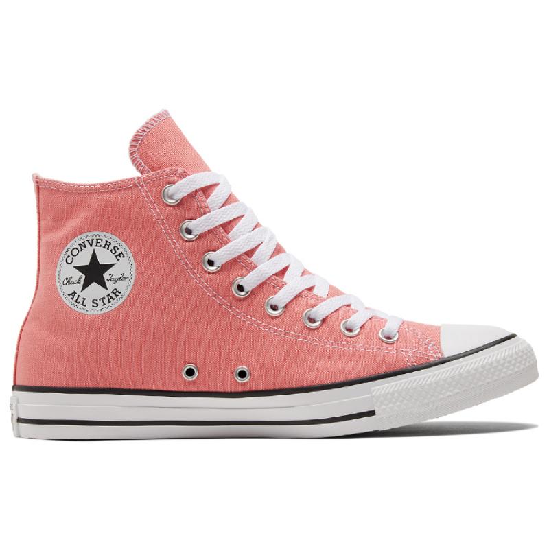 Converse Chuck Taylor All Star Comfortable Trend High-Top Canvas Shoes Unisex Peach Pink