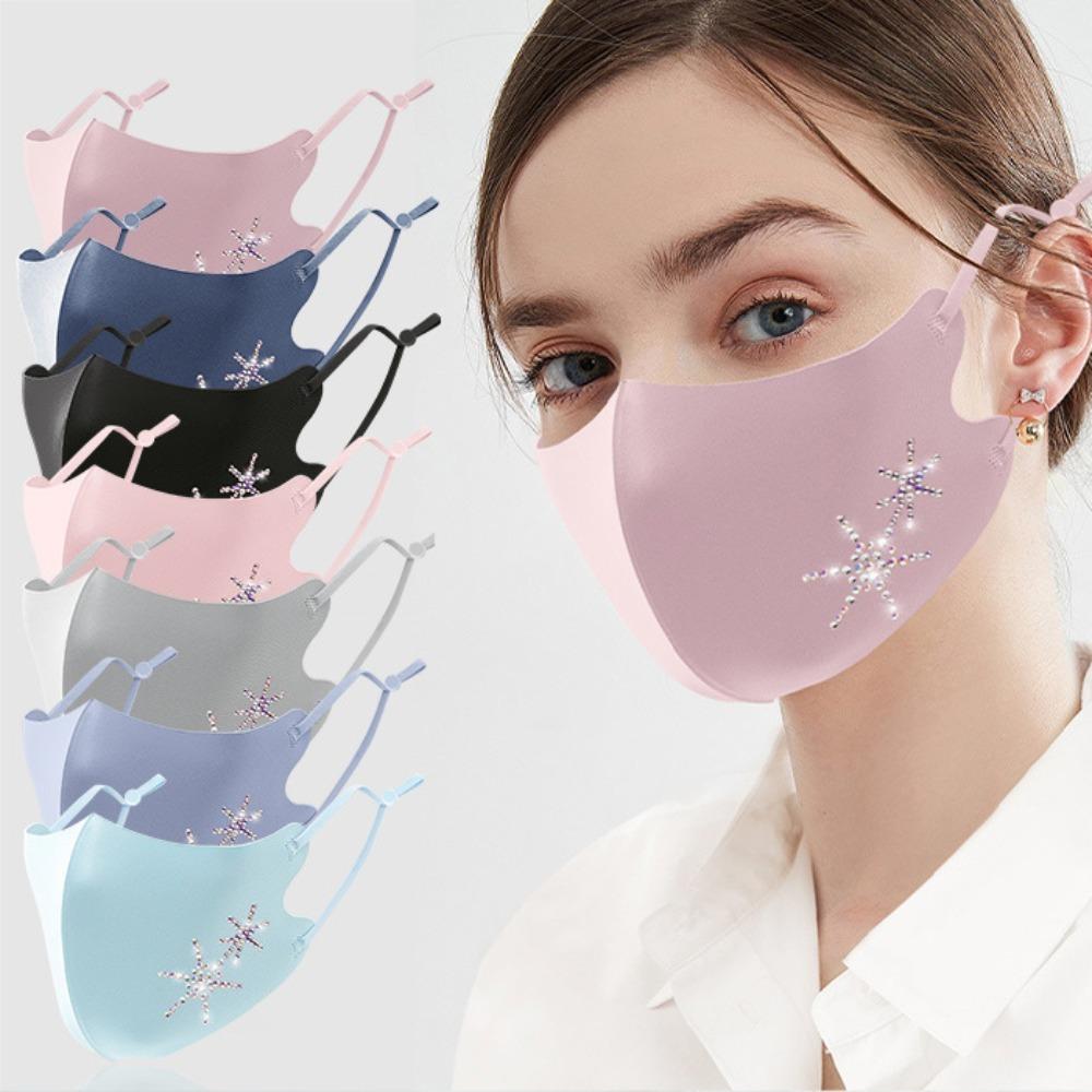 Breathable Ice Silk Mask Anti-UV Anti-sun Mask Fashion Riding Face Mask  Gift