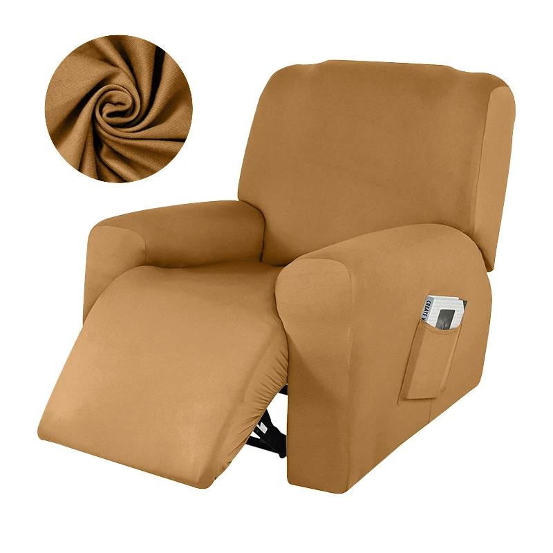 Waterproof Solid Sofa Cover Elastic Recliner Slipcover Protector For Living Room Lazy Armchair Couch