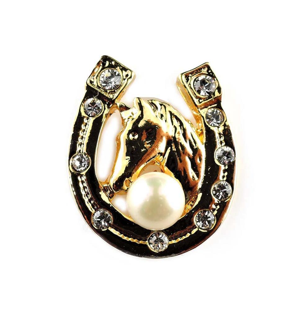 ISUZU MSJ Tuck Brooch Akoya Horseshoe Large Gold [Isuzu MSJ] 5674-GD