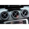 Air Conditioning Switch Cover Trim 5X For Benz GLA CLA 2013-2019 Silver Aluminum