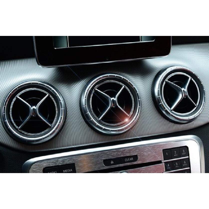 Air Conditioning Switch Cover Trim 5X For Benz GLA CLA 2013-2019 Silver Aluminum