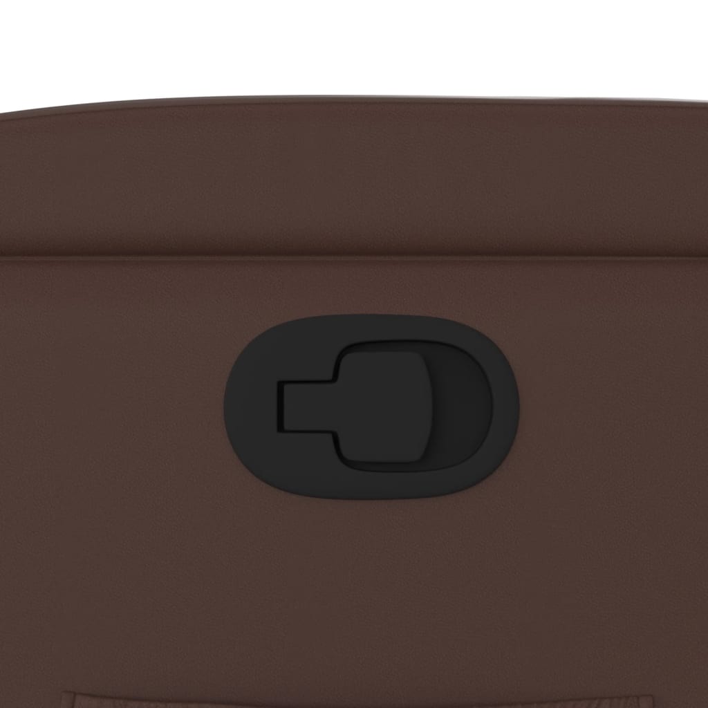 Relaxation Armchair In Brown Synthetic Leather